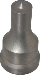 Cleveland Steel Tool - 11/16 Inch Diameter Round Ironworker Punch - 1-7/32 Inch Body Diameter, 1-3/8 Inch Head Diameter, 2-3/8 Inch Overall Length - Top Tool & Supply