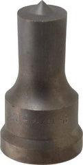 Cleveland Steel Tool - 13/16 Inch Diameter Round Ironworker Punch - 1-7/32 Inch Body Diameter, 1-3/8 Inch Head Diameter, 2-3/8 Inch Overall Length - Top Tool & Supply