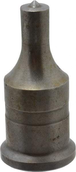 Cleveland Steel Tool - 7/16 Inch Diameter Round Ironworker Punch - 1 Inch Body Diameter, 1-3/16 Inch Head Diameter, 2-7/16 Inch Overall Length - Top Tool & Supply