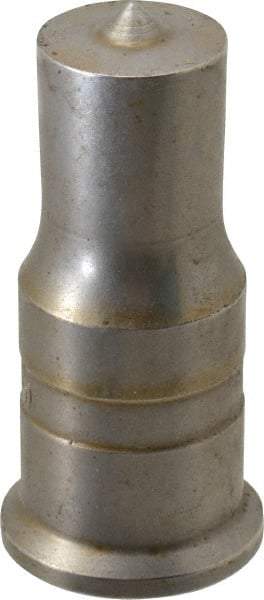 Cleveland Steel Tool - 13/16 Inch Diameter Round Ironworker Punch - 1 Inch Body Diameter, 1-3/16 Inch Head Diameter, 2-7/16 Inch Overall Length - Top Tool & Supply