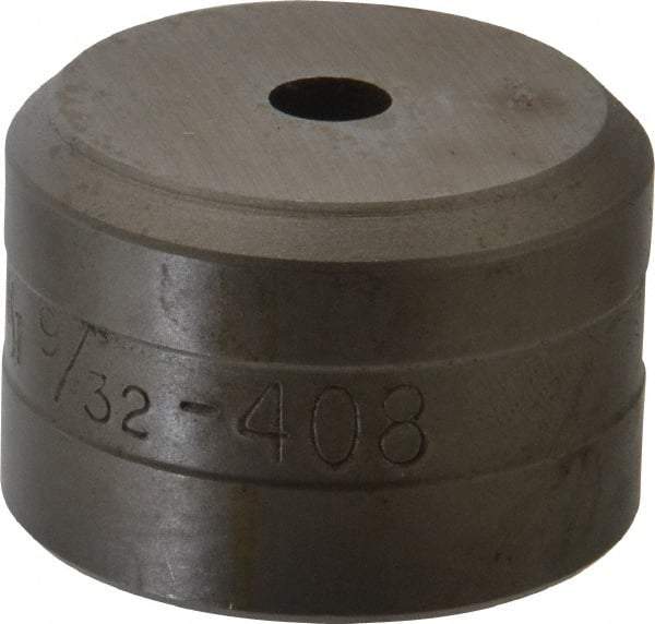 Cleveland Steel Tool - 9/32 Inch Diameter Round Ironworker Die - 1-1/2 Inch Head Diameter, 1 Inch Head Height - Top Tool & Supply