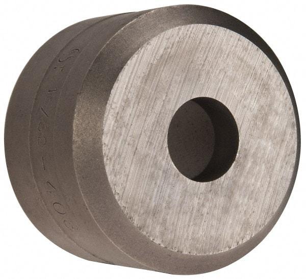 Cleveland Steel Tool - 15/32 Inch Diameter Round Ironworker Die - 1-1/2 Inch Head Diameter, 1 Inch Head Height - Top Tool & Supply