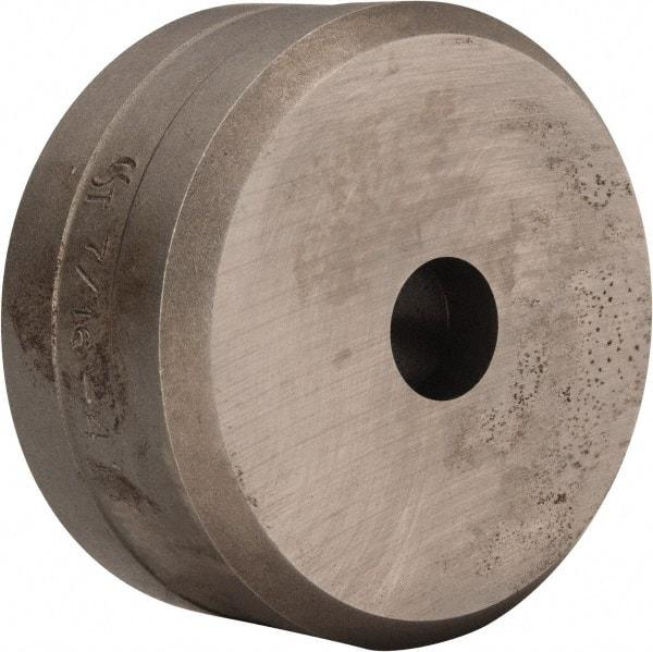 Cleveland Steel Tool - 7/16 Inch Diameter Round Ironworker Die - 2 Inch Head Diameter, 1 Inch Head Height - Top Tool & Supply