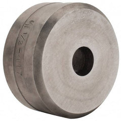 Cleveland Steel Tool - 1/2 Inch Diameter Round Ironworker Die - 2 Inch Head Diameter, 1 Inch Head Height - Top Tool & Supply