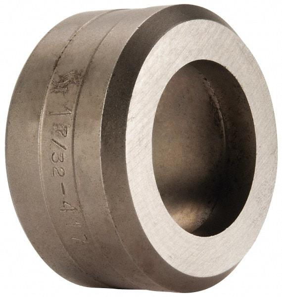 Cleveland Steel Tool - 1-7/32 Inch Diameter Round Ironworker Die - 2 Inch Head Diameter, 1 Inch Head Height - Top Tool & Supply