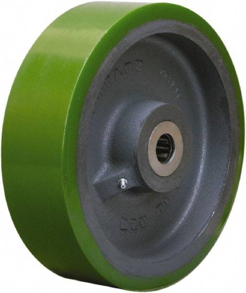 Hamilton - 10 Inch Diameter x 3 Inch Wide, Polyurethane on Cast Iron Caster Wheel - 3,000 Lb. Capacity, 3-1/2 Inch Hub Length, 3/4 Inch Axle Diameter, Sealed Precision Ball Bearing - Top Tool & Supply