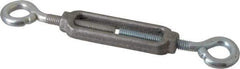 Made in USA - 96 Lb Load Limit, 5/16" Thread Diam, 2-9/16" Take Up, Aluminum Eye & Eye Turnbuckle - 3-7/16" Body Length, 7/32" Neck Length, 6-3/4" Closed Length - Top Tool & Supply