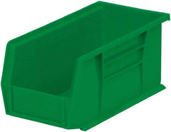 Akro-Mils - 30 Lb. Load Capacity, 10-7/8" Deep, Green Polymer Hopper Stacking Bin - 5" High x 5-1/2" Wide x 10-7/8" Long - Top Tool & Supply