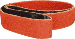 Norton - 1/2" Wide x 18" OAL, 80 Grit, Ceramic Abrasive Belt - Ceramic, Medium, Coated, Y Weighted Cloth Backing, Series R980 - Top Tool & Supply