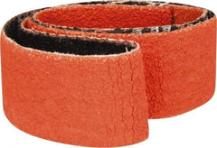 Norton - 3/4" Wide x 18" OAL, 80 Grit, Ceramic Abrasive Belt - Ceramic, Medium, Coated, Y Weighted Cloth Backing, Series R980 - Top Tool & Supply