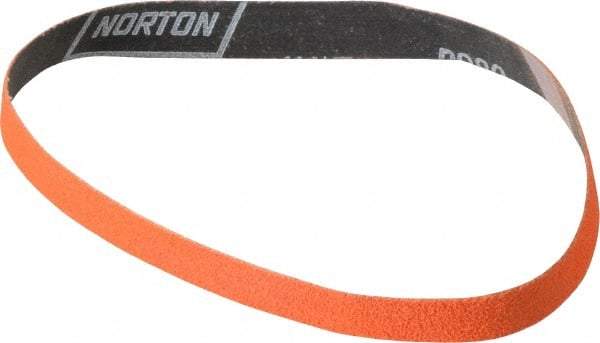 Norton - 3/4" Wide x 20-1/2" OAL, 60 Grit, Ceramic Abrasive Belt - Ceramic, Medium, Coated, Y Weighted Cloth Backing, Series R980 - Top Tool & Supply