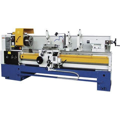 Summit - 28-1/2" Swing, 80" Between Centers, 120 Volt, Triple Phase Toolroom Lathe - 6MT Taper, 15 hp, 20 to 1,250 RPM, 4-1/8" Bore Diam, 48" Deep x 70" High x 156" Long - Top Tool & Supply