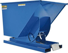 Vestil - 4,000 Lb Load Capacity, 1 Cu Yd, Steel Self-Dumping Hopper - 41-9/16" Wide x 61-1/8" Long x 42-3/4" High, Blue - Top Tool & Supply