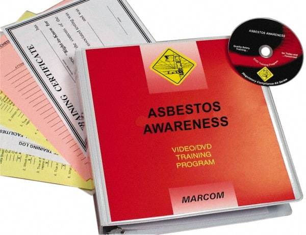 Marcom - Asbestos Awareness, Multimedia Training Kit - 14 Minute Run Time DVD, English and Spanish - Top Tool & Supply