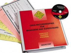 Marcom - OSHA Recordkeeping for Managers and Supervisors, Multimedia Training Kit - 20 Minute Run Time DVD, English and Spanish - Top Tool & Supply