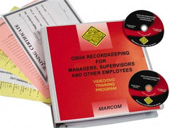 Marcom - OSHA Recordkeeping for Managers, Supervisors and Employees, Multimedia Training Kit - 37 Minute Run Time DVD, English and Spanish - Top Tool & Supply