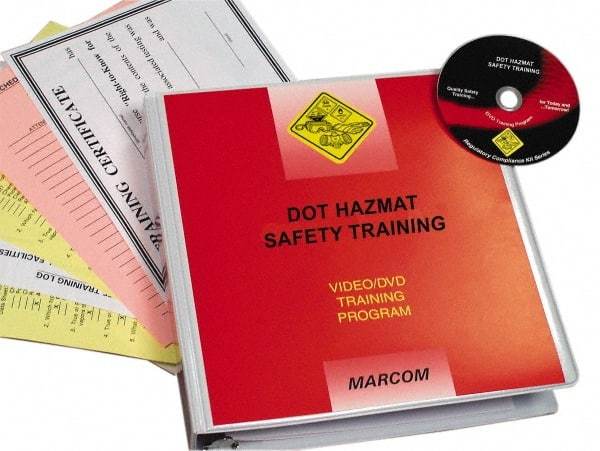 Marcom - DOT HazMat Safety, Multimedia Training Kit - 18 Minute Run Time DVD, English and Spanish - Top Tool & Supply