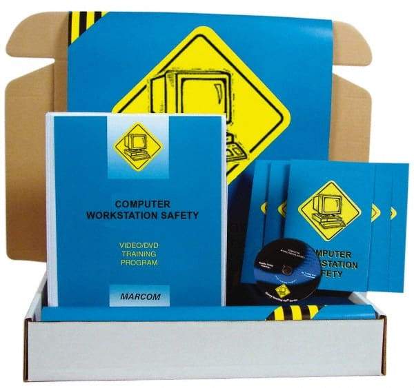 Marcom - Computer Workstation Safety, Multimedia Training Kit - 18 Minute Run Time DVD, English and Spanish - Top Tool & Supply