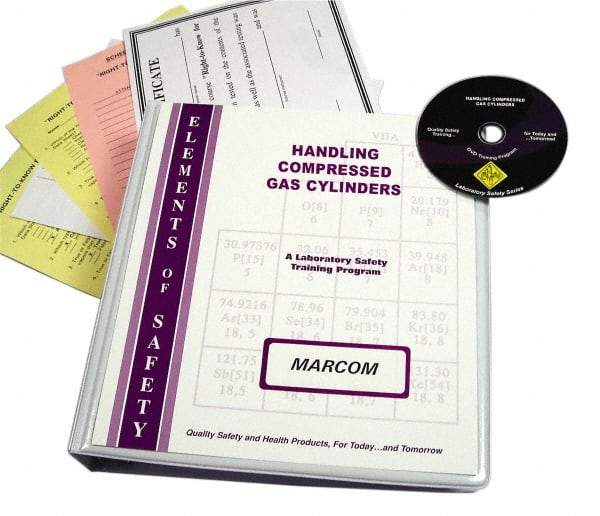 Marcom - Handling of Compressed Gas Cylinders, Multimedia Training Kit - DVD, English - Top Tool & Supply