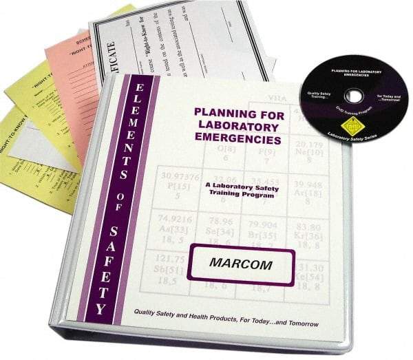 Marcom - Planning for Laboratory Emergencies, Multimedia Training Kit - DVD, English - Top Tool & Supply