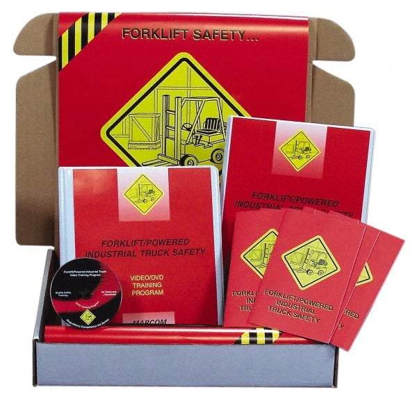 Marcom - Forklift, Powered Industrial Truck Safety, Multimedia Training Kit - 28 Minute Run Time DVD, English and Spanish - Top Tool & Supply