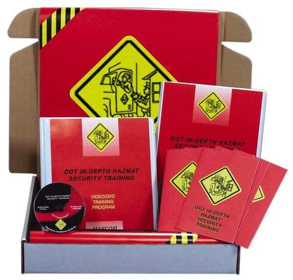 Marcom - DOT In-Depth HazMat Security, Multimedia Training Kit - 16 Minute Run Time DVD, English and Spanish - Top Tool & Supply