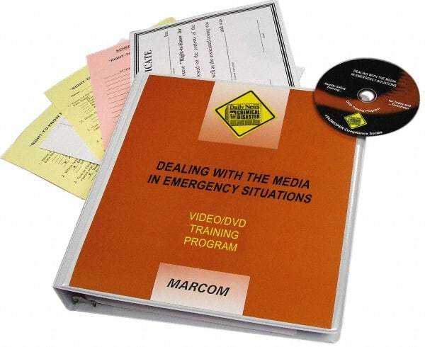 Marcom - Dealing with the Media in Emergency Situations, Multimedia Training Kit - 14 min Run Time DVD, English & Spanish - Top Tool & Supply