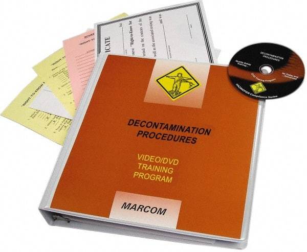 Marcom - Decontamination Procedures, Multimedia Training Kit - 16 min Run Time DVD, English & Spanish - Top Tool & Supply