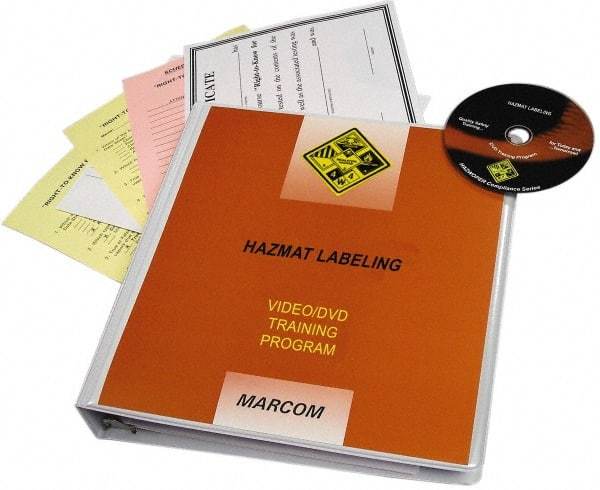 Marcom - HazMat Labeling, Multimedia Training Kit - 21 min Run Time DVD, English & Spanish - Top Tool & Supply