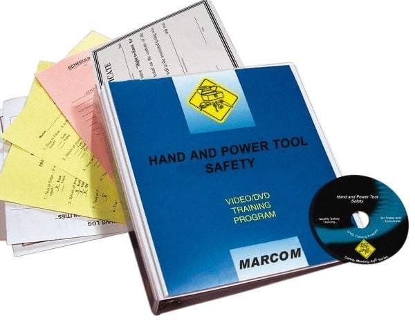 Marcom - Hand and Power Tool Safety, Multimedia Training Kit - 18 Minute Run Time DVD, English and Spanish - Top Tool & Supply