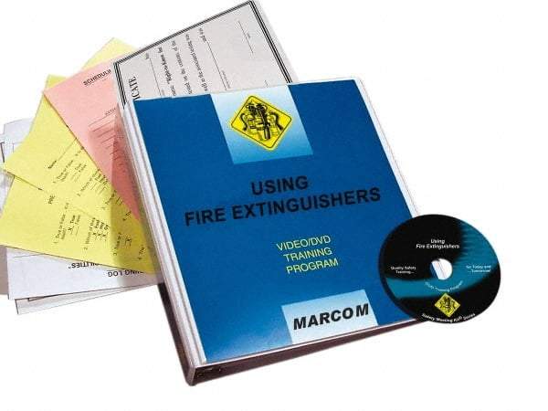 Marcom - Using Fire Extinguishers, Multimedia Training Kit - 18 Minute Run Time DVD, English and Spanish - Top Tool & Supply