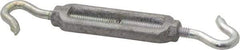 Made in USA - 68 Lb Load Limit, 1/4" Thread Diam, 2-1/4" Take Up, Aluminum Hook & Hook Turnbuckle - 2-5/16" Body Length, 11/64" Neck Length, 5-1/2" Closed Length - Top Tool & Supply