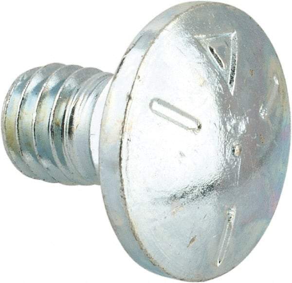 Value Collection - 5/16-18 UNC 1/2" Length Under Head, Standard Square Neck, Carriage Bolt - Grade 5 Steel, Zinc-Plated Finish - Top Tool & Supply