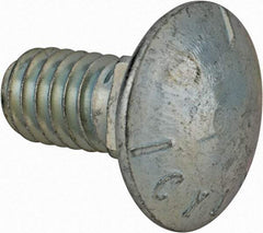 Value Collection - 5/16-18 UNC 5/8" Length Under Head, Standard Square Neck, Carriage Bolt - Grade 5 Steel, Zinc-Plated Finish - Top Tool & Supply