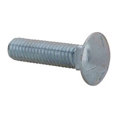 Value Collection - 7/16-14 UNC 1-3/4" Length Under Head, Standard Square Neck, Carriage Bolt - Grade 5 Steel, Zinc-Plated Finish - Top Tool & Supply