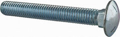 Value Collection - 1/2-13 UNC 3-3/4" Length Under Head, Standard Square Neck, Carriage Bolt - Grade 5 Steel, Zinc-Plated Finish - Top Tool & Supply