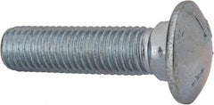 Value Collection - 5/8-11 UNC 2-1/2" Length Under Head, Standard Square Neck, Carriage Bolt - Grade 5 Steel, Zinc-Plated Finish - Top Tool & Supply