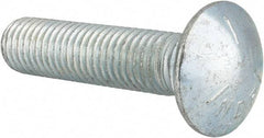 Value Collection - 5/8-11 UNC 2-3/4" Length Under Head, Standard Square Neck, Carriage Bolt - Grade 5 Steel, Zinc-Plated Finish - Top Tool & Supply