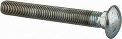 Value Collection - 3/4-10 UNC 6" Length Under Head, Standard Square Neck, Carriage Bolt - Grade 5 Steel, Zinc-Plated Finish - Top Tool & Supply