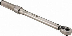 CDI - 3/8" Drive Micrometer Torque Wrench - 150 In/Lb to 1,000 In/Lb Torque, 16" OAL, 0.6 N/m Graduation, Pear Head - Top Tool & Supply