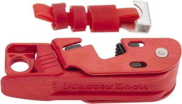 Master Lock - Polymer/Steel Multi-Pole Circuit Breaker Lockout - 120/240 Volt, 1 Padlock, 2 Circuits - Top Tool & Supply