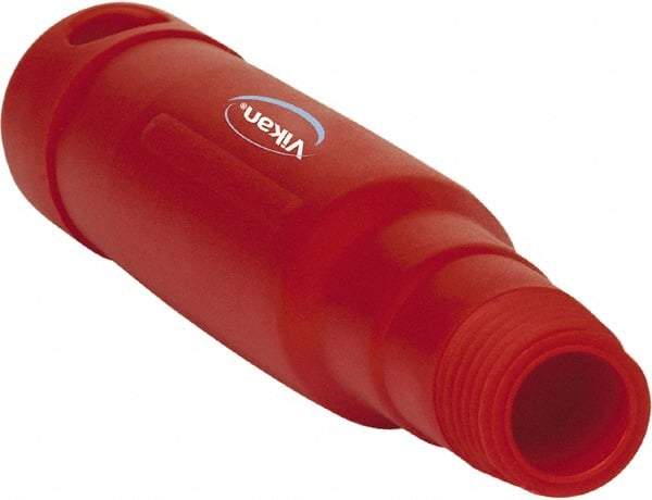 Vikan - 6-1/2 x 1-5/32" Polypropylene Squeegee Handle - European Threaded Connection, Red - Top Tool & Supply