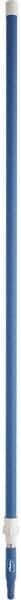 Vikan - 115 x 1-1/4" Aluminum Squeegee Handle - European Threaded Connection, Blue, Telescoping - Top Tool & Supply