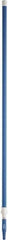 Vikan - 115 x 1-1/4" Aluminum Squeegee Handle - European Threaded Connection, Blue, Telescoping - Top Tool & Supply