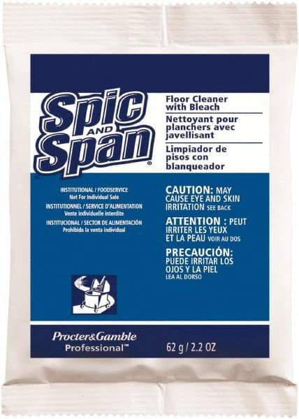 Spic & Span - Packet Cleaner - Use on Ceramic Tile, Laminate Surfaces, Linoleum, Quarry Tile, Cement, Concrete, Vinyl Tile, Terra Cotta, Terrazzo, Vinyl Composite Tile (VCT) - Top Tool & Supply