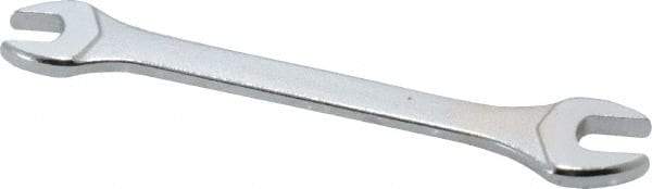 Facom - 6mm x 7mm Stubby Open End Wrench - 3-5/16" OAL, Double End, Satin Finish, 15° Head Angle - Top Tool & Supply