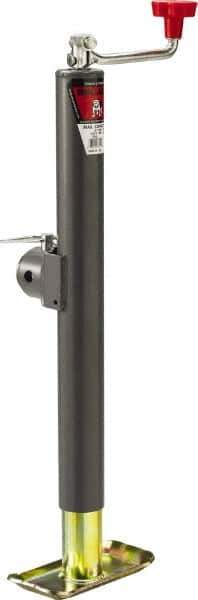 Bulldog - Round Swivel Topwind Jack - 5,000 Lb Load Capacity, 14.7 to 29.7" Service Height - Top Tool & Supply