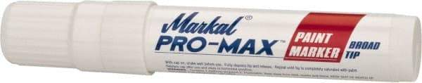 Markal - White Paint Marker - Broad Tip, Alcohol Base Ink - Top Tool & Supply