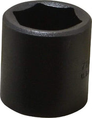 Proto - 3/8" Drive 13/16" Standard Impact Socket - 6 Points, 1-7/32" OAL - Top Tool & Supply