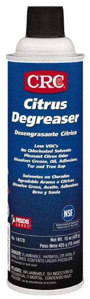 CRC - 55 Gal Drum Cleaner/Degreaser - Liquid, Citrus & Petroleum Distillate, Citrus - Top Tool & Supply